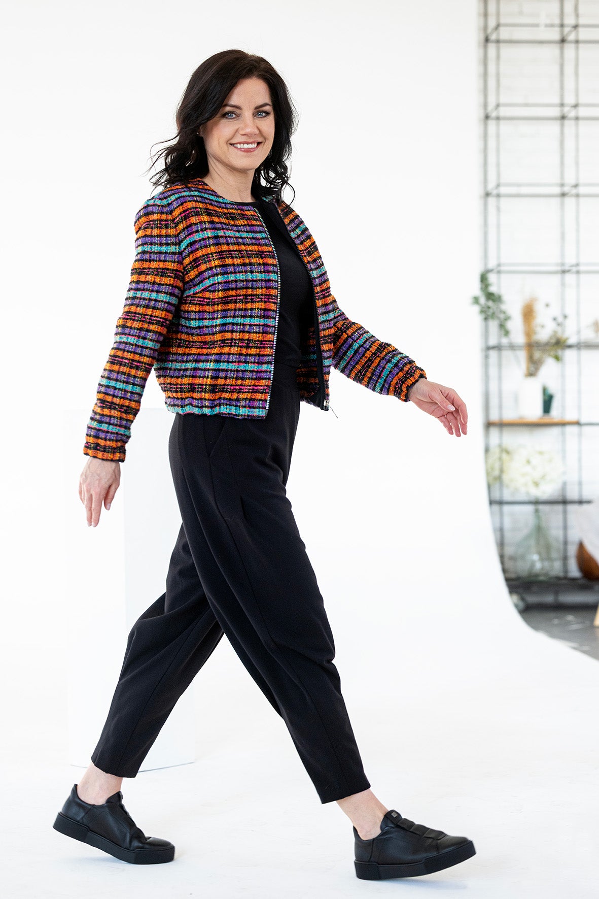 Bomber Tweed barevný